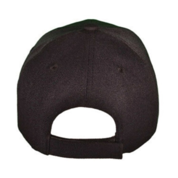 New Adult Black Baseball Cap UNISEX - Picture 3 of 13